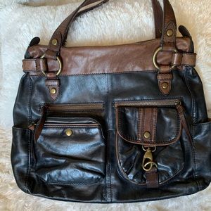 Fossil Leather Shoulder Bag